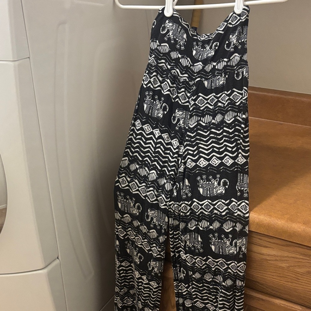 Tribal Print Stretchy Palazzo Pants
